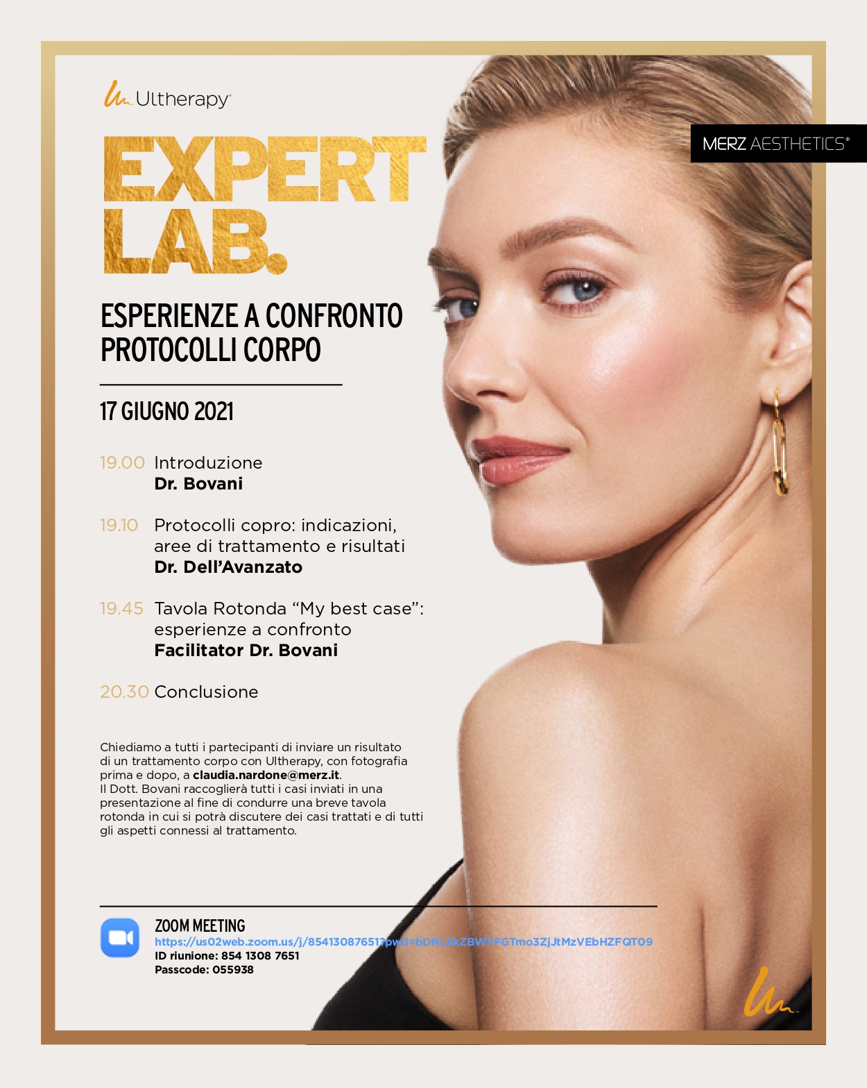 Ultherapy® Expert Lab, 17 giugno 2021